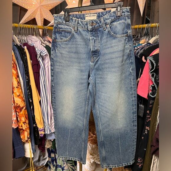 Free People We the Free Deep Trance Dropped Boyfriend Jeans - Picture 7 of 11